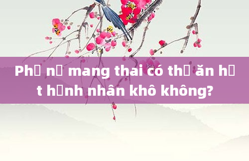 Phụ nữ mang thai có thể ăn hạt hạnh nhân khô không?