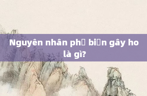 Nguyên nhân phổ biến gây ho là gì?
