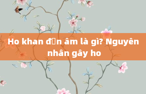 Ho khan đơn âm là gì? Nguyên nhân gây ho