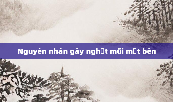 Nguyên nhân gây nghẹt mũi một bên