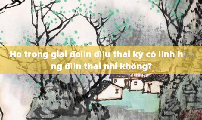 Ho trong giai đoạn đầu thai kỳ có ảnh hưởng đến thai nhi không?