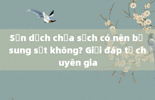 Sản dịch chưa sạch có nên bổ sung sắt không? Giải đáp từ chuyên gia
