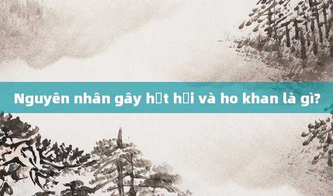 Nguyên nhân gây hắt hơi và ho khan là gì?