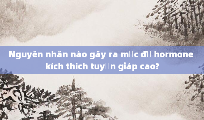 Nguyên nhân nào gây ra mức độ hormone kích thích tuyến giáp cao?