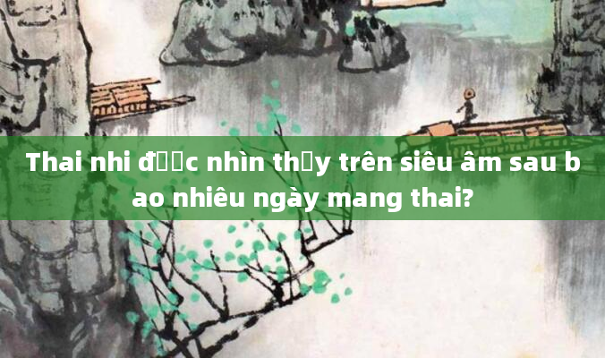 Thai nhi được nhìn thấy trên siêu âm sau bao nhiêu ngày mang thai?