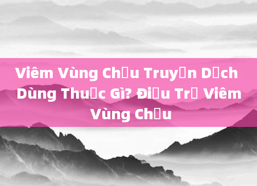 Viêm Vùng Chậu Truyền Dịch Dùng Thuốc Gì? Điều Trị Viêm Vùng Chậu