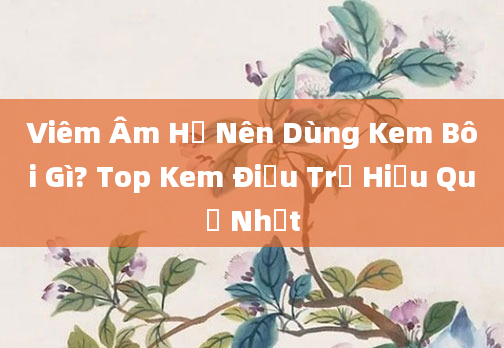 Viêm Âm Hộ Nên Dùng Kem Bôi Gì? Top Kem Điều Trị Hiệu Quả Nhất