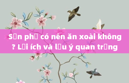 Sản phụ có nên ăn xoài không? Lợi ích và lưu ý quan trọng