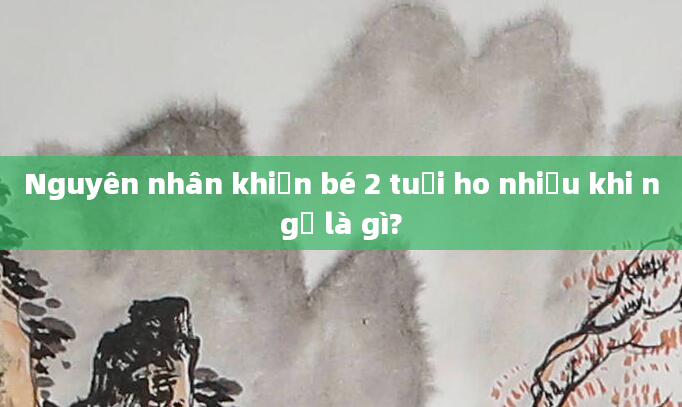 Nguyên nhân khiến bé 2 tuổi ho nhiều khi ngủ là gì?