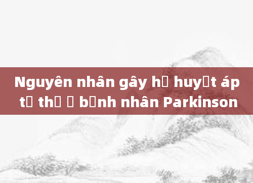 Nguyên nhân gây hạ huyết áp tư thế ở bệnh nhân Parkinson