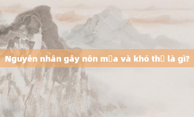 Nguyên nhân gây nôn mửa và khó thở là gì?