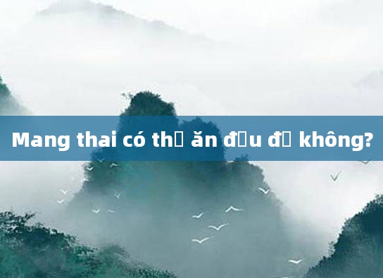 Mang thai có thể ăn đậu đỏ không?