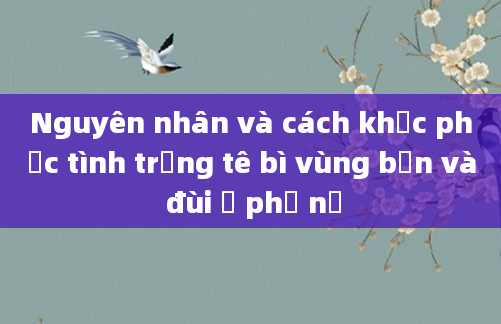 Nguyên nhân và cách khắc phục tình trạng tê bì vùng bẹn và đùi ở phụ nữ