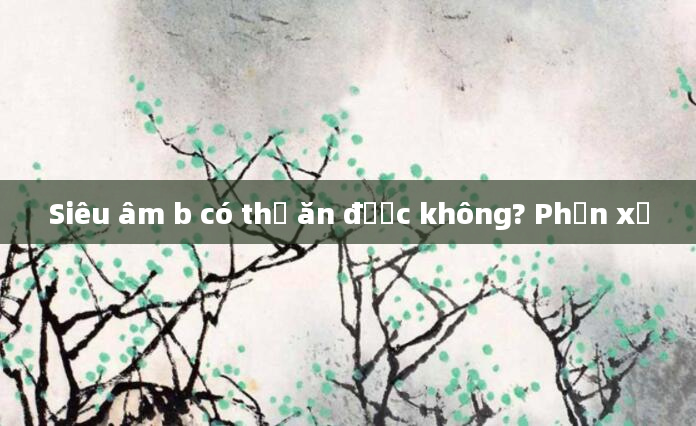 Siêu âm b có thể ăn được không? Phản xạ