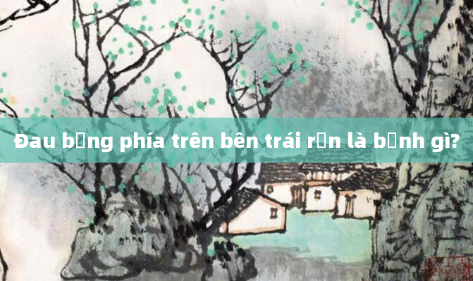 Đau bụng phía trên bên trái rốn là bệnh gì?