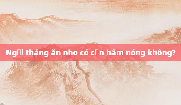 Ngồi tháng ăn nho có cần hâm nóng không?