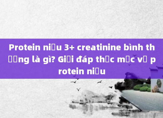 Protein niệu 3+ creatinine bình thường là gì? Giải đáp thắc mắc về protein niệu