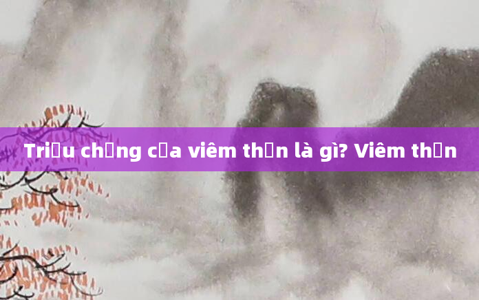 Triệu chứng của viêm thận là gì? Viêm thận