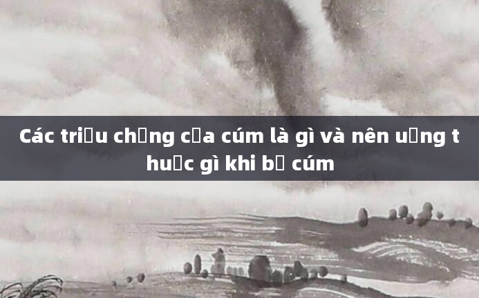 Các triệu chứng của cúm là gì và nên uống thuốc gì khi bị cúm