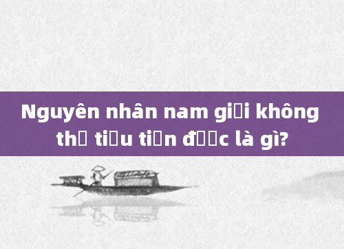Nguyên nhân nam giới không thể tiểu tiện được là gì?