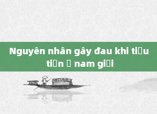 Nguyên nhân gây đau khi tiểu tiện ở nam giới