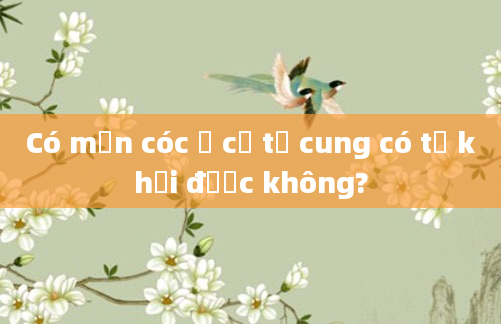 Có mụn cóc ở cổ tử cung có tự khỏi được không?