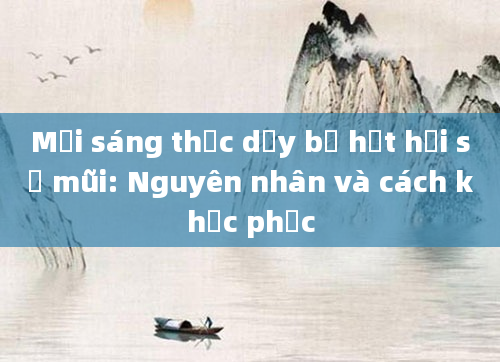 Mỗi sáng thức dậy bị hắt hơi sổ mũi: Nguyên nhân và cách khắc phục
