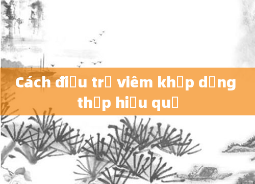 Cách điều trị viêm khớp dạng thấp hiệu quả