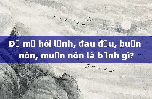 Đổ mồ hôi lạnh, đau đầu, buồn nôn, muốn nôn là bệnh gì?