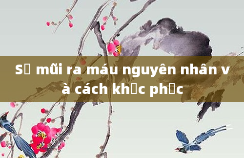 Sổ mũi ra máu nguyên nhân và cách khắc phục