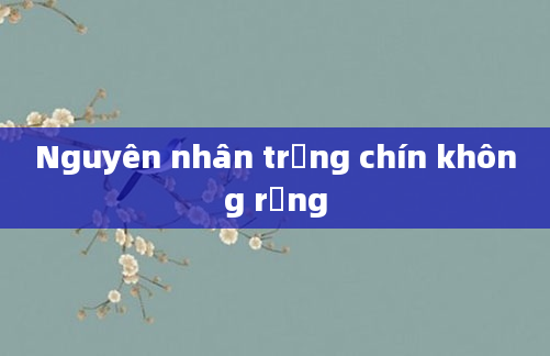 Nguyên nhân trứng chín không rụng