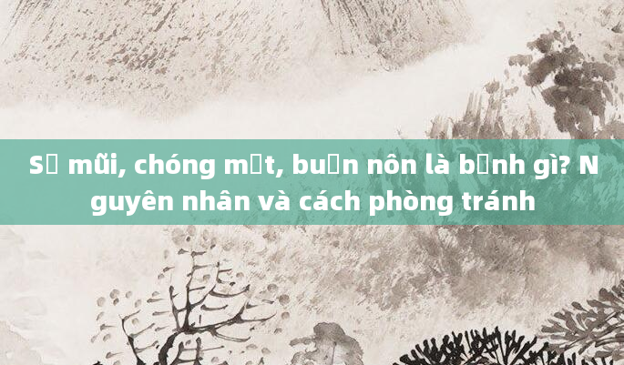 Sổ mũi, chóng mặt, buồn nôn là bệnh gì? Nguyên nhân và cách phòng tránh