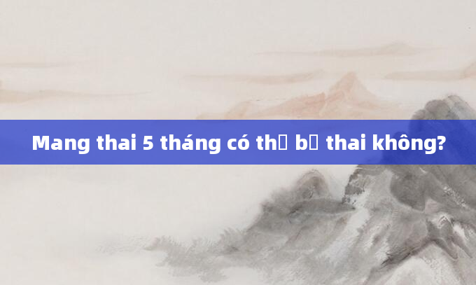 Mang thai 5 tháng có thể bỏ thai không?