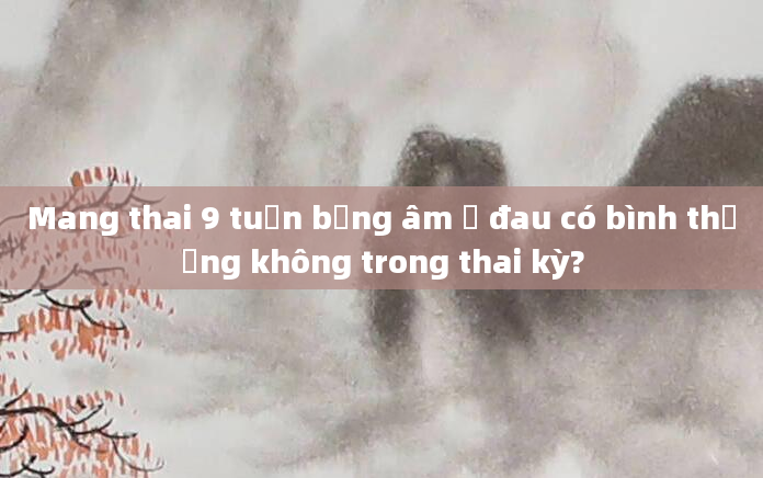Mang thai 9 tuần bụng âm ỉ đau có bình thường không trong thai kỳ?