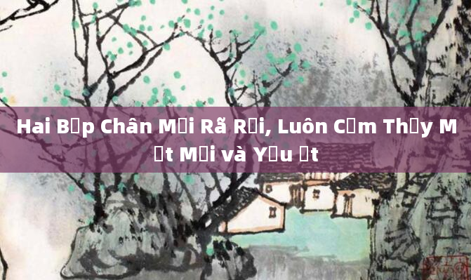 Hai Bắp Chân Mỏi Rã Rời, Luôn Cảm Thấy Mệt Mỏi và Yếu Ớt
