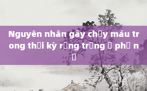 Nguyên nhân gây chảy máu trong thời kỳ rụng trứng ở phụ nữ