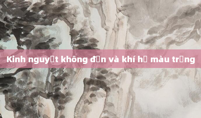 Kinh nguyệt không đến và khí hư màu trắng