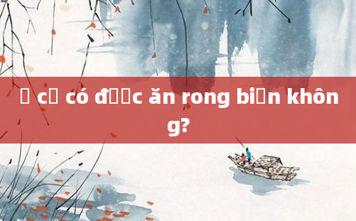 Ở cữ có được ăn rong biển không?