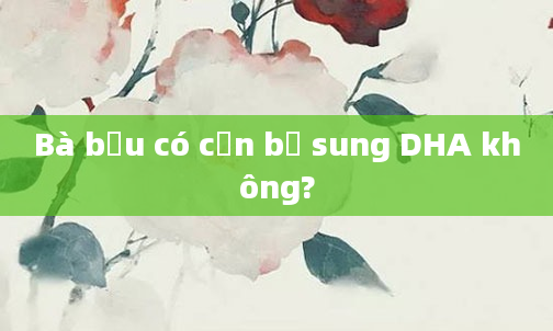 Bà bầu có cần bổ sung DHA không?
