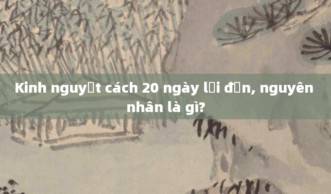 Kinh nguyệt cách 20 ngày lại đến, nguyên nhân là gì?