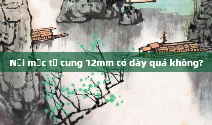 Nội mạc tử cung 12mm có dày quá không?