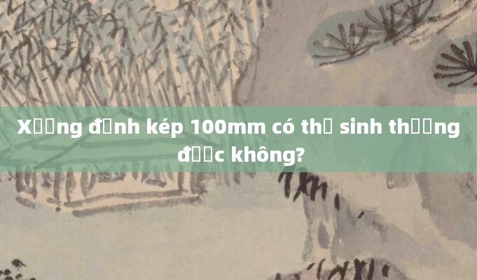 Xương đỉnh kép 100mm có thể sinh thường được không?