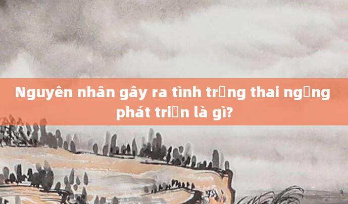 Nguyên nhân gây ra tình trạng thai ngừng phát triển là gì?