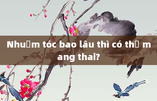 Nhuộm tóc bao lâu thì có thể mang thai?