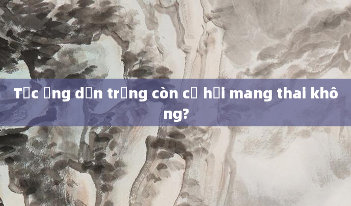 Tắc ống dẫn trứng còn cơ hội mang thai không?
