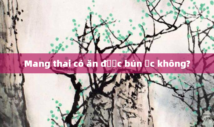 Mang thai có ăn được bún ốc không?