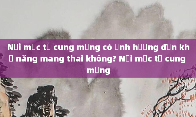 Nội mạc tử cung mỏng có ảnh hưởng đến khả năng mang thai không? Nội mạc tử cung mỏng