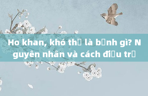 Ho khan, khó thở là bệnh gì? Nguyên nhân và cách điều trị