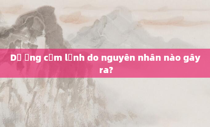 Dị ứng cảm lạnh do nguyên nhân nào gây ra?