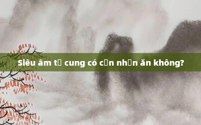 Siêu âm tử cung có cần nhịn ăn không?